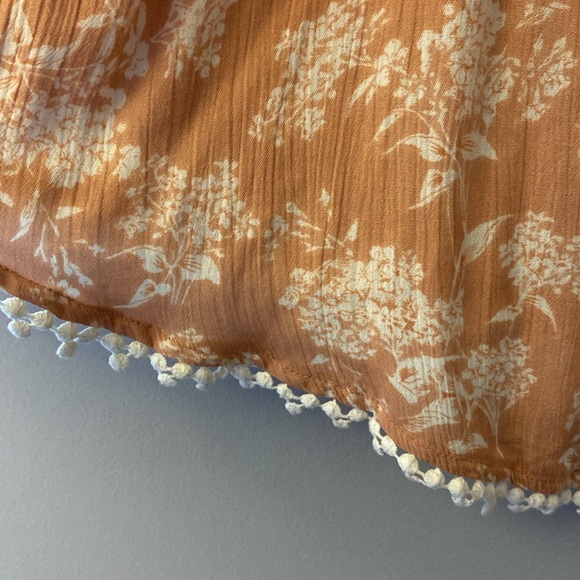 ⭐️O'Neill Kinsey Dress Cafe Creme Floral Off shoulder Dress size medium - Picture 6 of 10